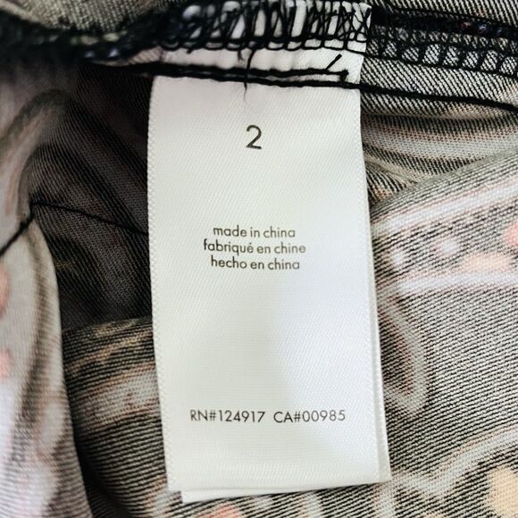 NWT Danielle Bernstein WeWoreWhat Black Paisley Pull-on Jumpsuit Jumper Size 2 - Picture 10 of 12